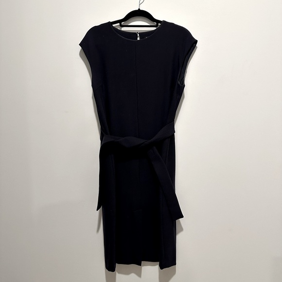 Massimo Dutti, Navy tie waste knit dress, size 10, relaxed fit, good condition - Picture 1 of 4